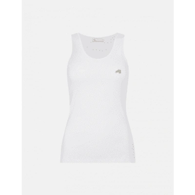 Bella Freud White Logo Vest Top Size: M, Col: White