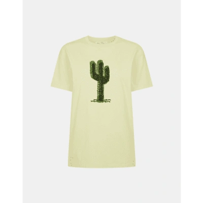 Bella Freud Cactus Cotton T-shirt Size: M, Col: Yellow