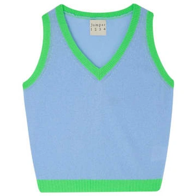 Jumper 1234 Contrast Tank In Blue