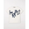 LUISA CERANO T-SHIRT WITH PRINTED LETTERING MILK