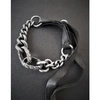 GOTI 925 SILVER AND LEATHER BRACELET BR2198