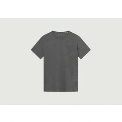 Knowledge Cotton Apparel Basic Regular T-shirt In Gray