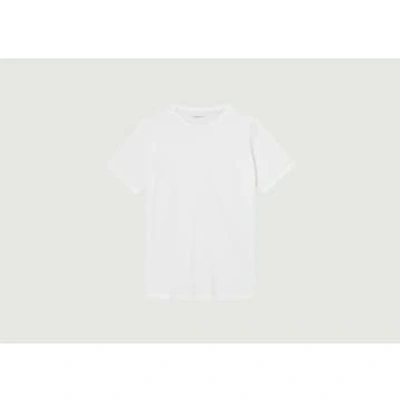 Knowledge Cotton Apparel Basic Regular T-shirt In White