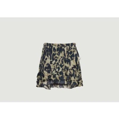 Iro Japin Leopard-print Miniskirt In Neutrals