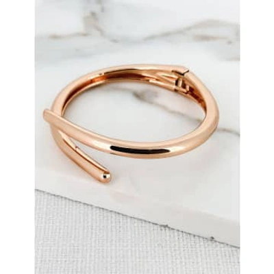 Envy Crossover Hinged Cuff Gold