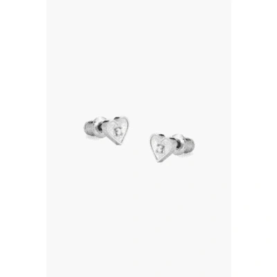 Tutti & Co Ea598s Loyalty Earrings Silver In Metallic