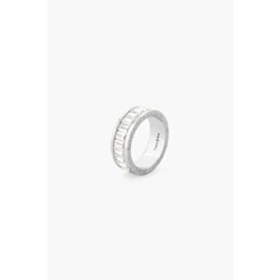 Tutti & Co Rn331s Flare Ring Silver In Metallic