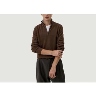 Hircus Kushi Cashmere Jumper In Brown