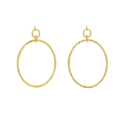 Les Cléias Acier Inoxydable Tissem Earrings In Gold