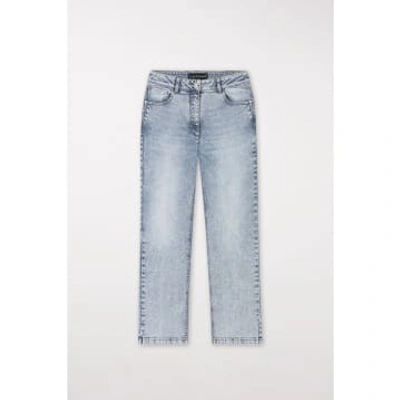 Luisa Cerano Sportive Crop Jeans Size: 12, Col: Blue