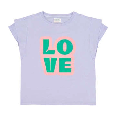 Sisters Department Love Double Managa T -shirt In Purple