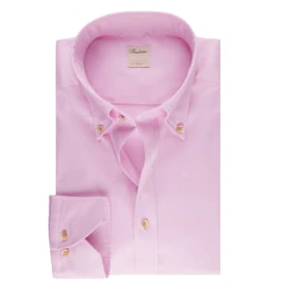 Stenströms Shirts Fitted Body Casual Oxford Shirt In Pink