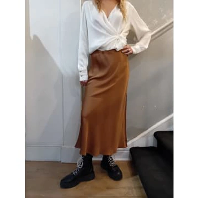 Silk95five Chamonix Skirt In Brown