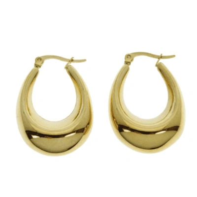 Les Cléias Acier Inoxydable Tricia M Earrings In Gold