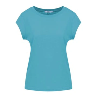 Cc Heart Basic T-shirt Aqua Blue