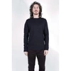 HANNES ROETHER BOILED WOOL SWEATSHIRT NAVY