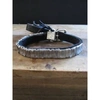 GOTI 925 SILVER AND LEATHER BRACELET BR 605