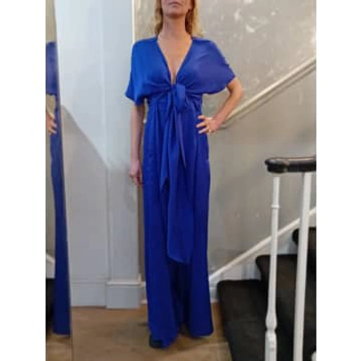 Silk95five Mykonos Dress In Blue