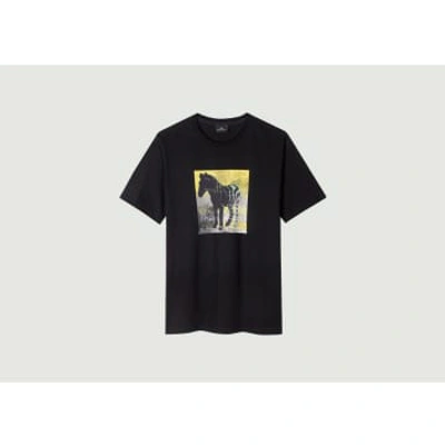 Ps By Paul Smith Zebra Square T-shirt In Black