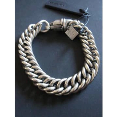 Goti 925 Silver Chunky Bracelet Br 115 In Metallic