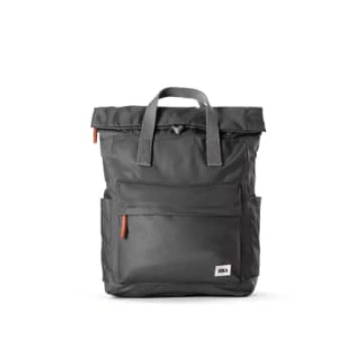 Roka London Ltd Canfield B Medium Sustainable Bag Nylon Graphite In Grey