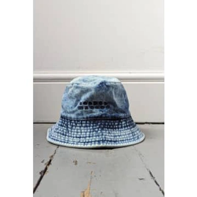 Marant Etoile Giorgia Bleached Denim Bucket Hat In Blue