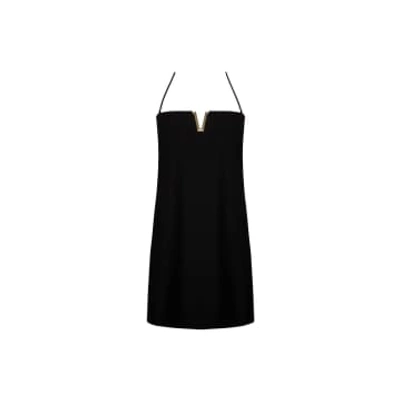 Lise Charmel Bandeau Mini Beach Dress In Black