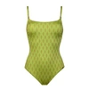 MARYAN MEHLHORN 4081 SWIMSUIT IN LIME/GOLD