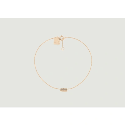 Ginette Ny Rose Gold Mini Straw Bracelet