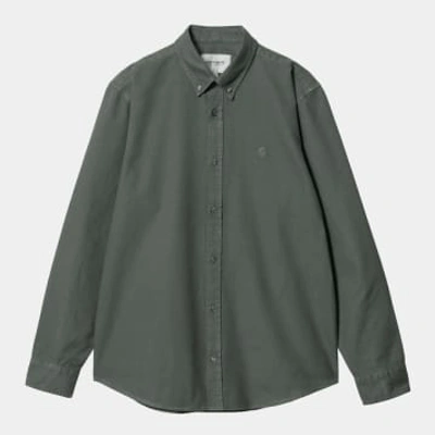 Carhartt Shirt Copy Bolton Jura Garment Dyed In Green