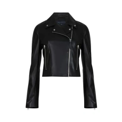 French Connection Etta Pu Faux Leather Biker Jacket