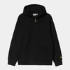 CARHARTT CHASE BLACK / GOLD HOODED JACKET