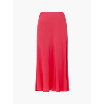 French Connection Ennis Satin Slip Skirt In Pink