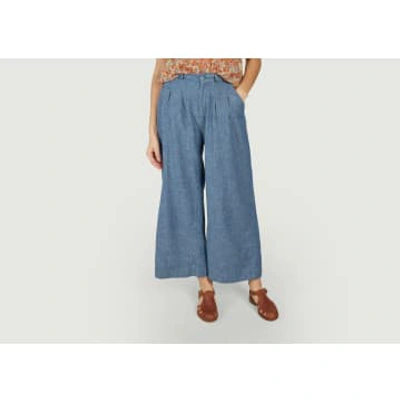 Emile And Ida Fluid Trousers In Blue