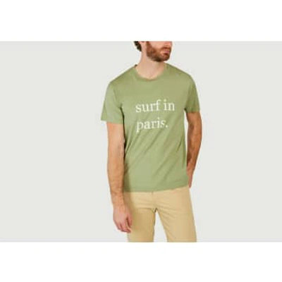 Cuisse De Grenouille Surf In Paris T-shirt In Green