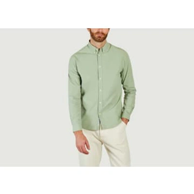 Cuisse De Grenouille Poplin Shirt In Green