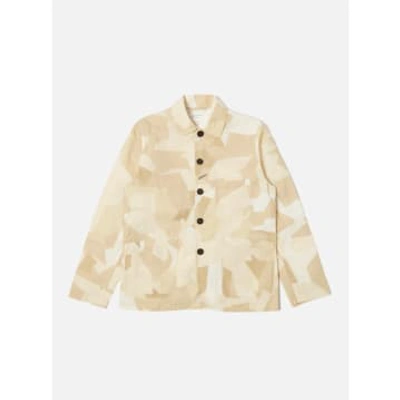 Universal Works 30104 Bakers C Jacket In Swedish Camo Sand In Brown