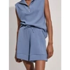 Varley Alder Drawstring Shorts In Blue