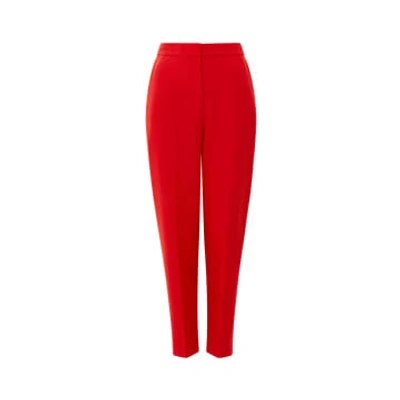 French Connection Echo Tapered Trousers In Red