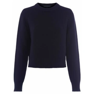 French Connection Lilly Mozart Crew Neck Jumper In Black