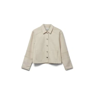 Blanche Sable Denim Jacket In White