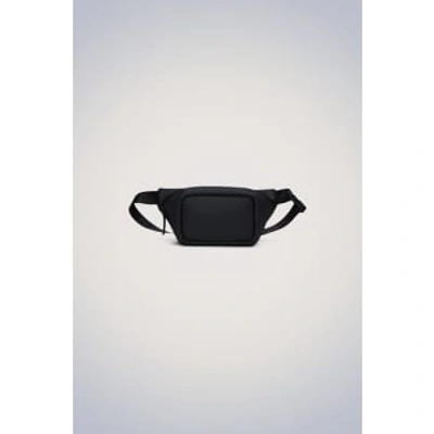 Rains Bum Metallic Belt Bag In Black