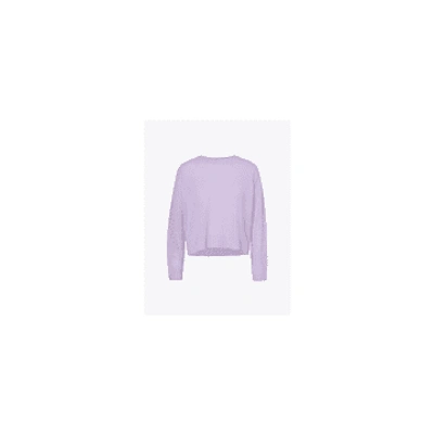 360cashmere 360 Cashmere Womens Orchid Riley Open-stitch Cashmere Knitted Jumper