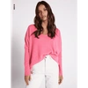 NOT SHY FAUSTINE CASHMERE JUMPER IN PINK PARADISE