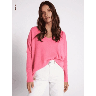 Not Shy Faustine Cashmere Jumper In Pink Paradise