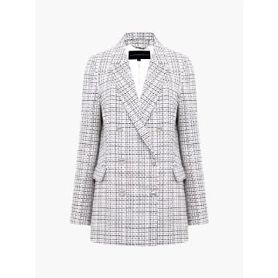 French Connection Effie Boucle Blazer In Gray