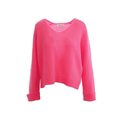 Maison Anje Barizia V-neck Sweater In Pink