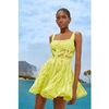 Charo Ruiz Ricka Short Dress Lime Punch Xs In Green