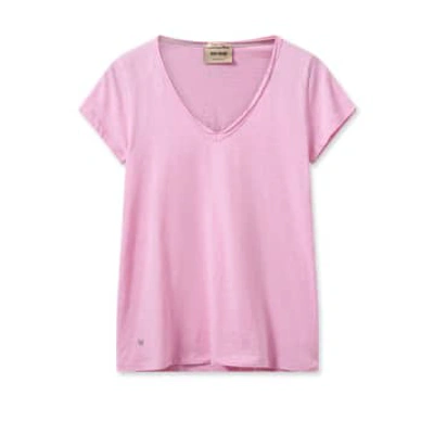 Mos Mosh Tulli V Neck T Shirt In Pink