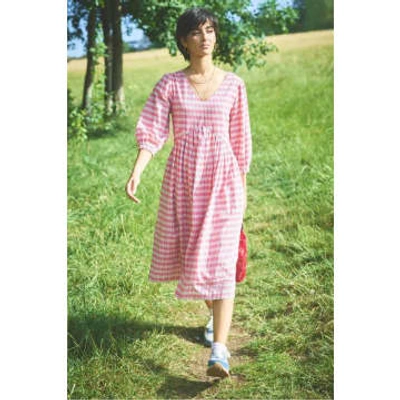 Lowie Red & Blue Check Dress